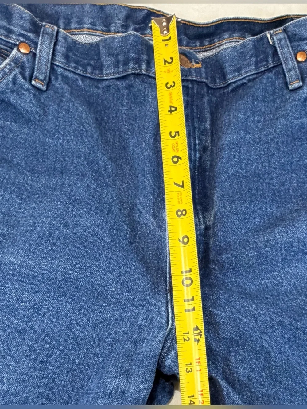 Wrangler Mens Cowboy Cut Jeans in Dark Blue Wash